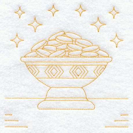 Nativity Gift 2 Quilting Square (Double Run)