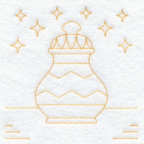 Nativity Gift 3 Quilting Square (Double Run)