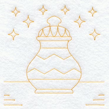 Nativity Gift 3 Quilting Square (Double Run)