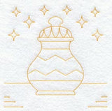 Nativity Gift 3 Quilting Square (Double Run)