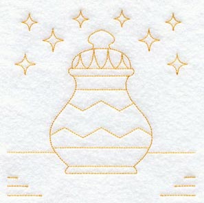 Nativity Gift 3 Quilting Square (Double Run)