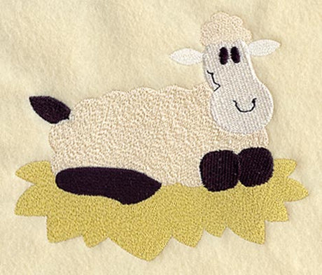 Nativity Sheep Quilt Block - Lg
