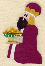 Nativity Wise Man 2 Quilt Block - Lg