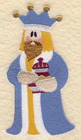 Nativity Wise Man 3 Quilt Block - Lg