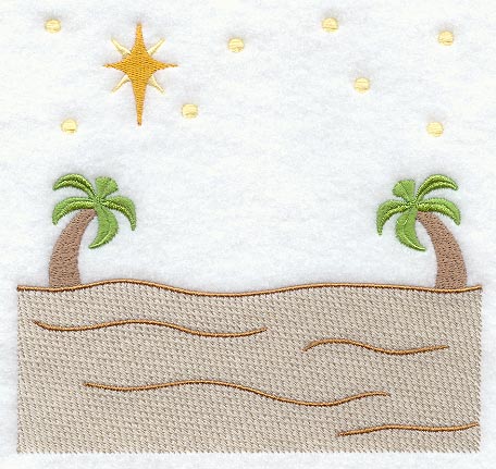 Nativity Bethlehem Quilt Block 2 - Lg