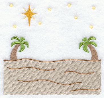 Nativity Bethlehem Quilt Block 2 - Lg