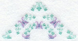 Heirloom Butterfly Half Quilt Block - Lg