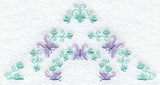 Heirloom Butterfly Half Quilt Block - Lg