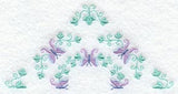 Heirloom Butterfly Half Quilt Block - Lg