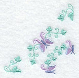 Heirloom Butterfly Quarter Quilt Block - Lg