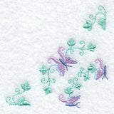 Heirloom Butterfly Quarter Quilt Block - Lg