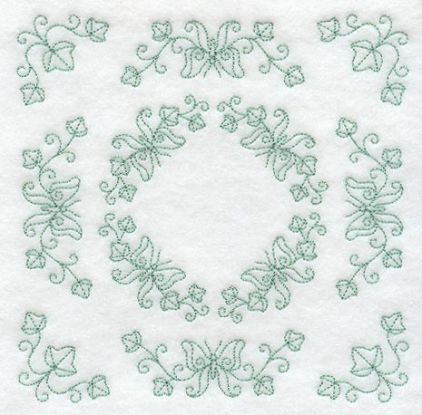 Heirloom Butterfly Quilting Square (Double Run)