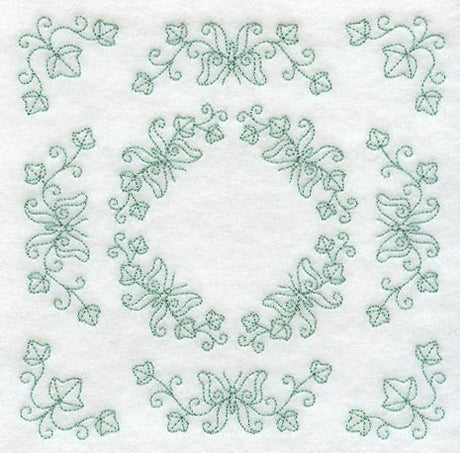 Heirloom Butterfly Quilting Square (Double Run)