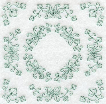 Heirloom Butterfly Quilting Square (Double Run)