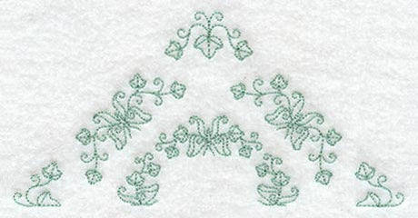 Heirloom Butterfly Half Quilting Square (Double Run)