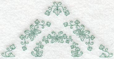 Heirloom Butterfly Half Quilting Square (Double Run)