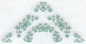 Heirloom Butterfly Half Quilting Square (Double Run)