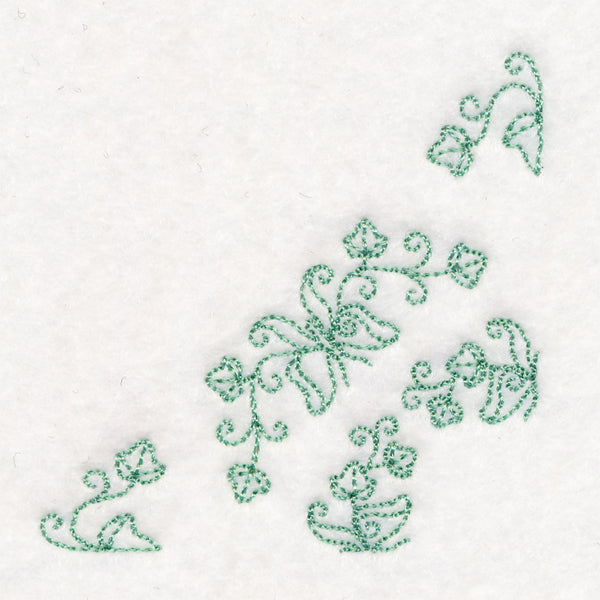 Heirloom Butterfly Quarter Quilting Square (Double Run)