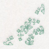 Heirloom Butterfly Quarter Quilting Square (Double Run)