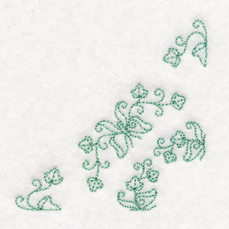 Heirloom Butterfly Quarter Quilting Square (Double Run)