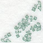 Heirloom Butterfly Quarter Quilting Square (Double Run)