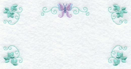 Heirloom Butterfly Quilt Label - Lg