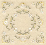 Heirloom Daisy Quilt Block - Lg