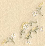 Heirloom Daisy Quarter Quilt Block - Lg