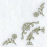 Heirloom Daisy Quarter Quilting Square (Double Run)