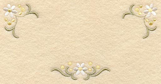 Heirloom Daisy Quilt Label - Lg