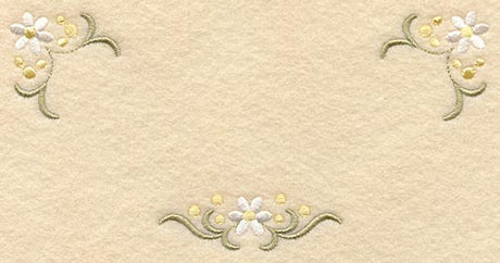 Heirloom Daisy Quilt Label - Lg