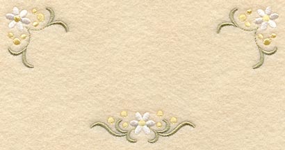 Heirloom Daisy Quilt Label - Lg