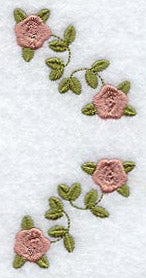 Heirloom Rose Half Circle - Right