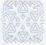 Snowflake 1 Quilting Square (Double Run)