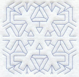 Snowflake 1 Quilting Square (Double Run)