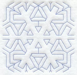 Snowflake 1 Quilting Square (Double Run)