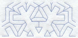 Snowflake 1 Half Quilting Square (Double Run)