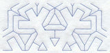Snowflake 1 Half Quilting Square (Double Run)