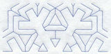 Snowflake 1 Half Quilting Square (Double Run)