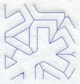 Snowflake 1 Quarter Quilting Square (Double Run)