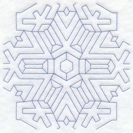 Snowflake 2 Quilting Square (Double Run)