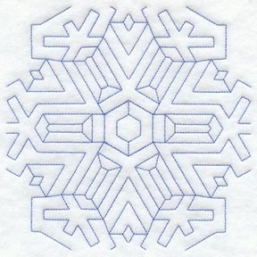 Snowflake 2 Quilting Square (Double Run)