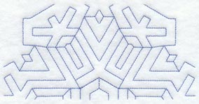 Snowflake 2 Half Quilting Square (Double Run)