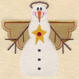 Snowman Angel Quilt Block - Lg
