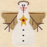 Snowman Angel Quilt Block - Lg