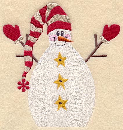 Snowman Quilt Block - Lg