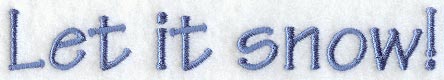 Let It Snow Quilt Border - Lg