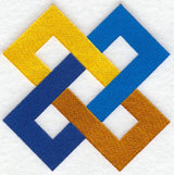 Friendship Chain Quilt Block - Lg