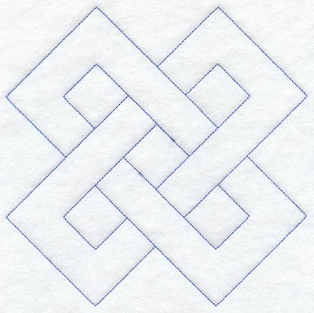 Friendship Chain Quilting Square (Double Run)