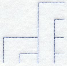 Friendship Chain Quarter Quilting Square (Double Run)